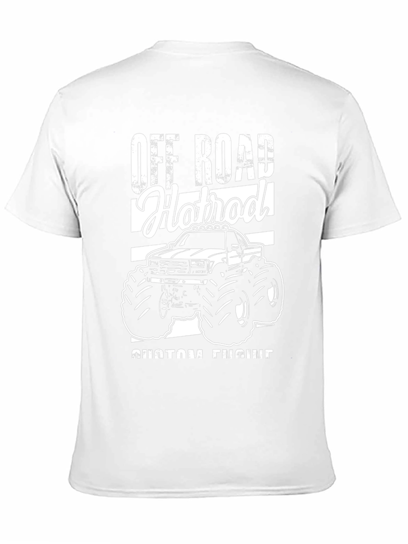Off Road Hotrod Monster Truck Black T-Shirt