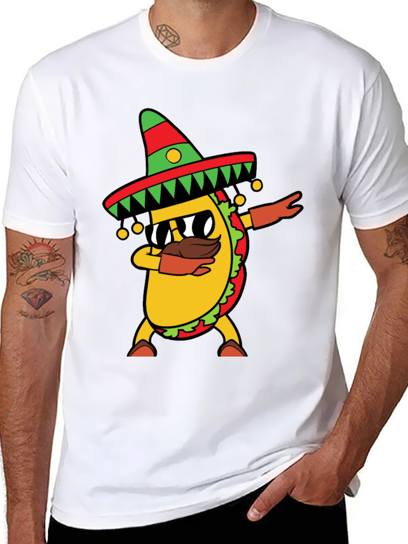 Dabbing Taco T-Shirt Cinco De Mayo Tee