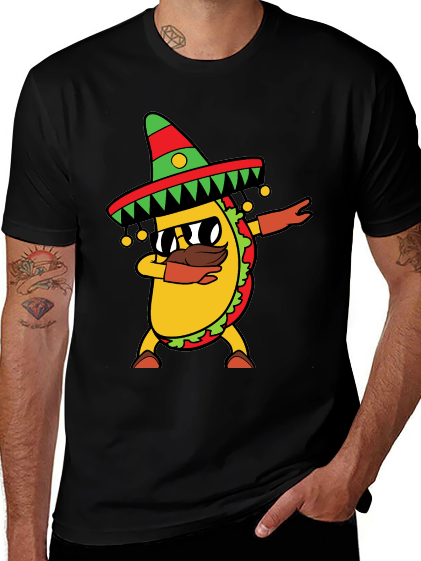 Dabbing Taco T-Shirt Cinco De Mayo Tee