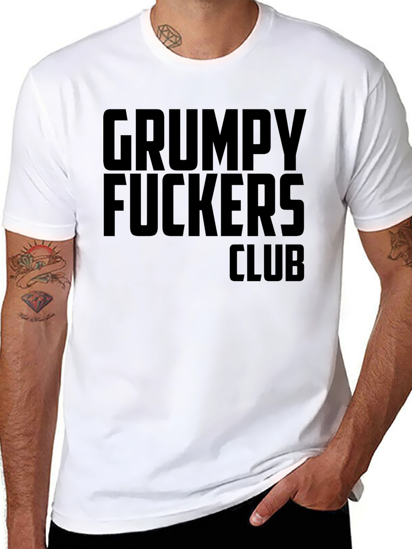 Grumpy F*ckers Club Black T-Shirt