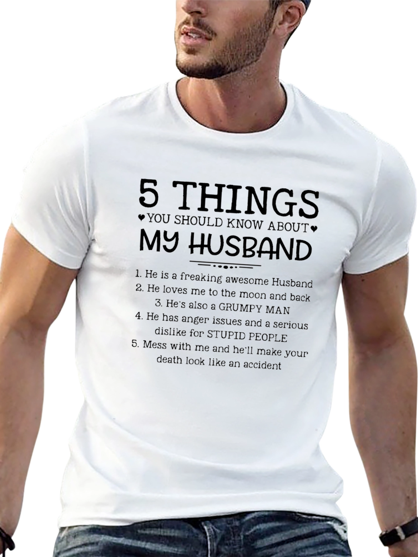 5 Things You Should Know About My Husband T-Shirt