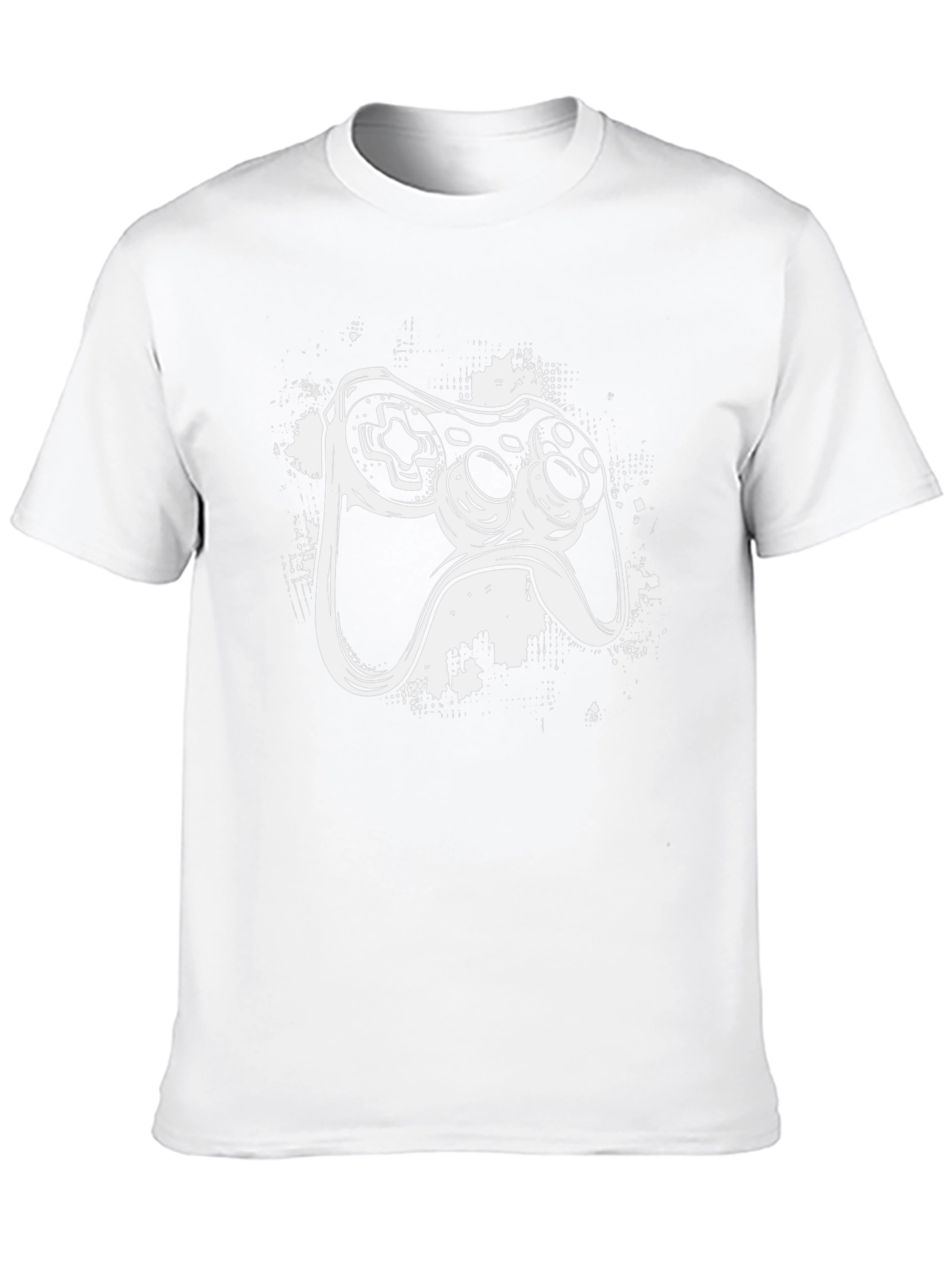 Gamer Controller Graphic Tee - Black Cotton T-Shirt