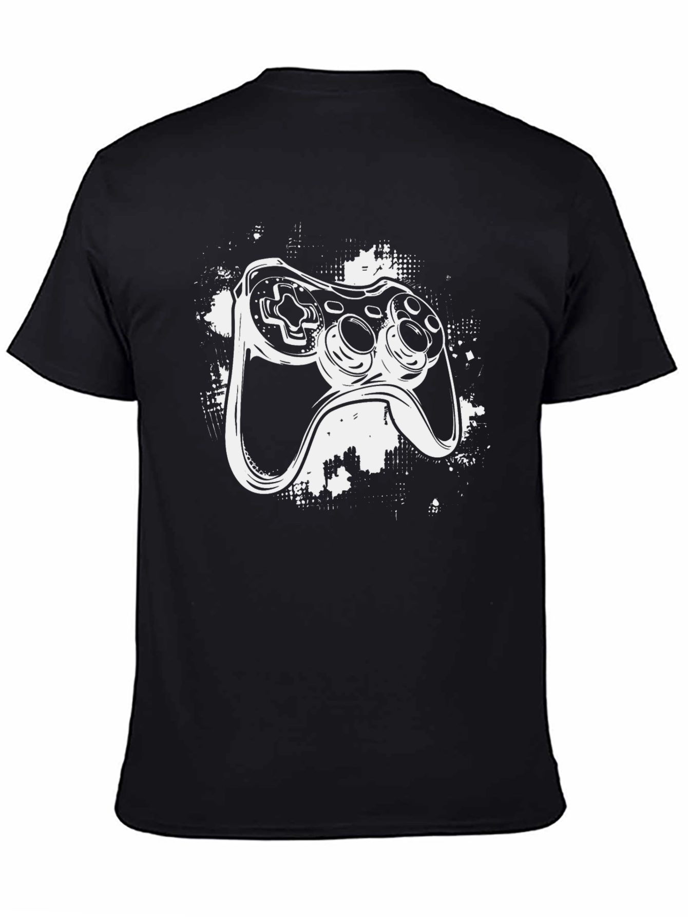 Gamer Controller Graphic Tee - Black Cotton T-Shirt