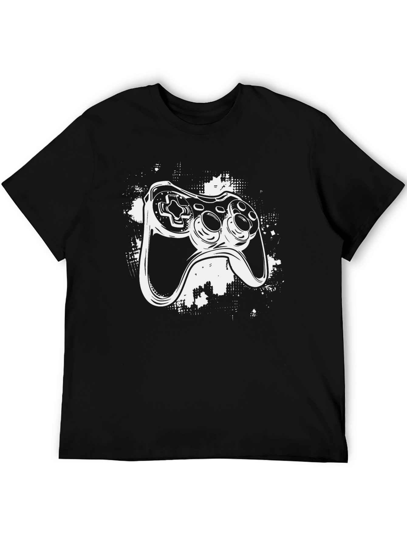 Gamer Controller Graphic Tee - Black Cotton T-Shirt