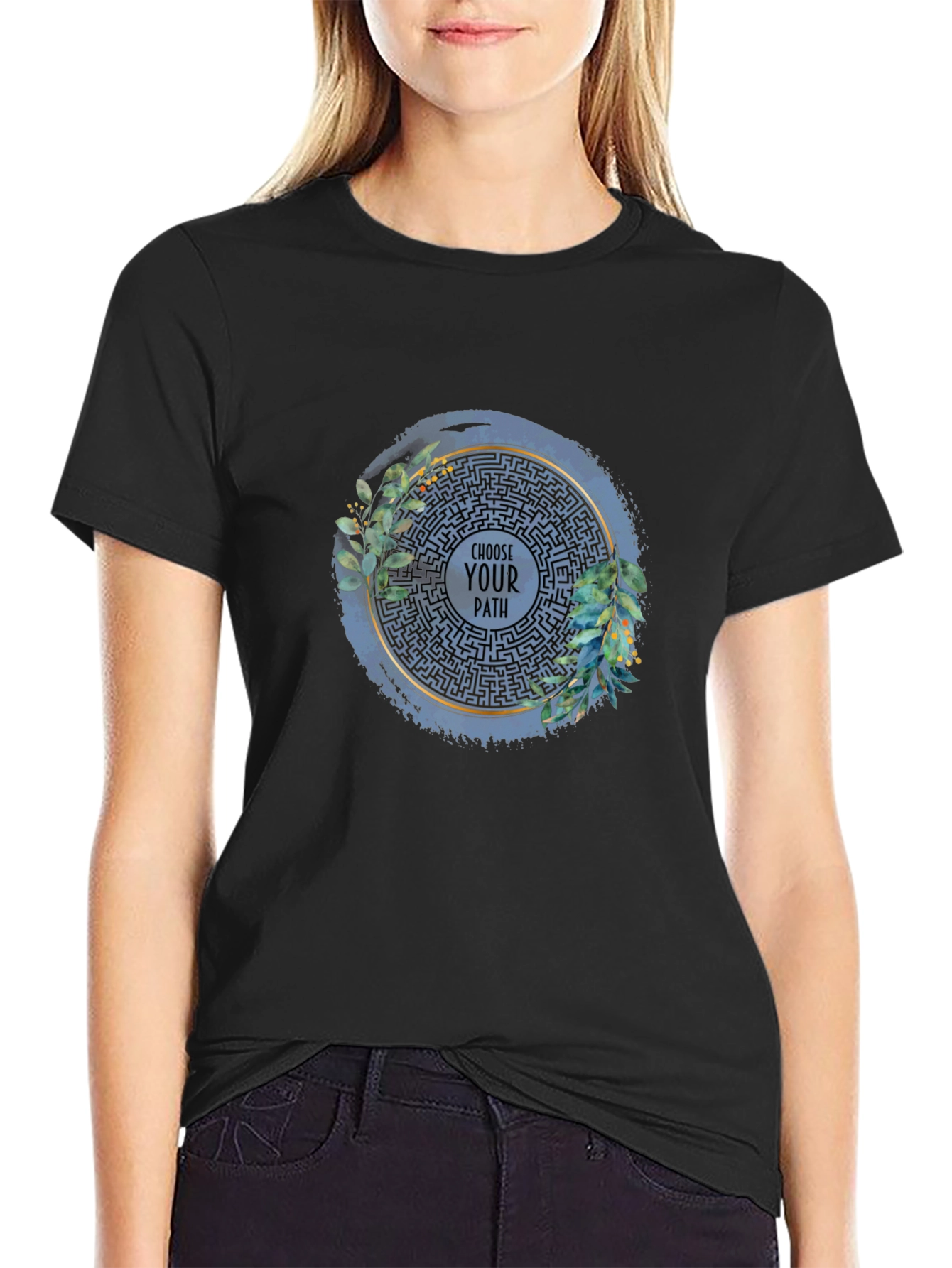 Choose Your Path Labyrinth Graphic T-Shirt