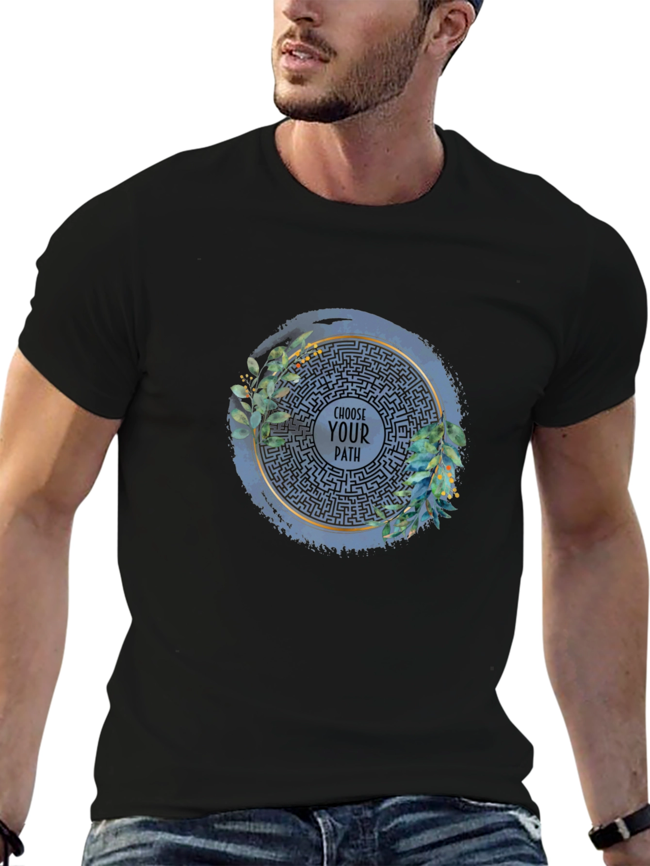 Choose Your Path Labyrinth Graphic T-Shirt