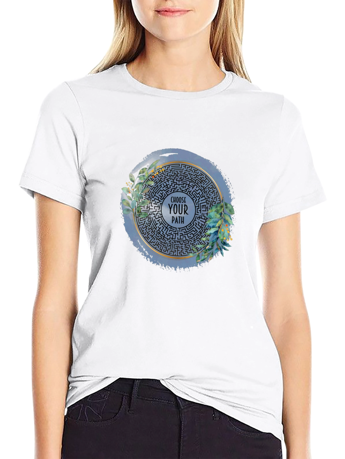 Choose Your Path Labyrinth Graphic T-Shirt