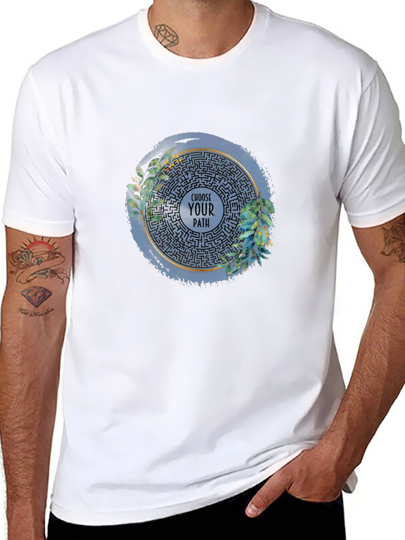 Choose Your Path Labyrinth Graphic T-Shirt