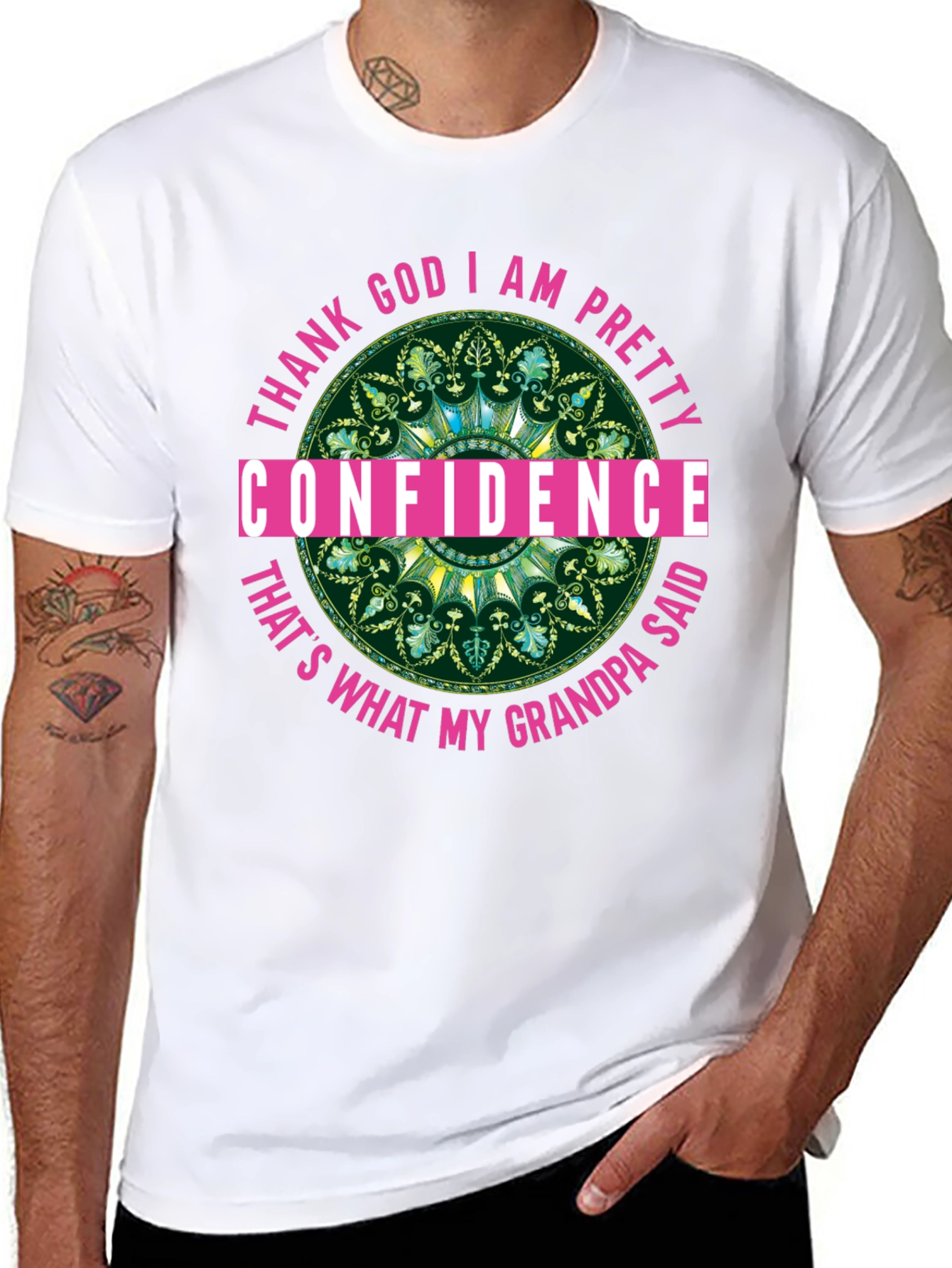 Confidence Grandpa Said T-Shirt Black