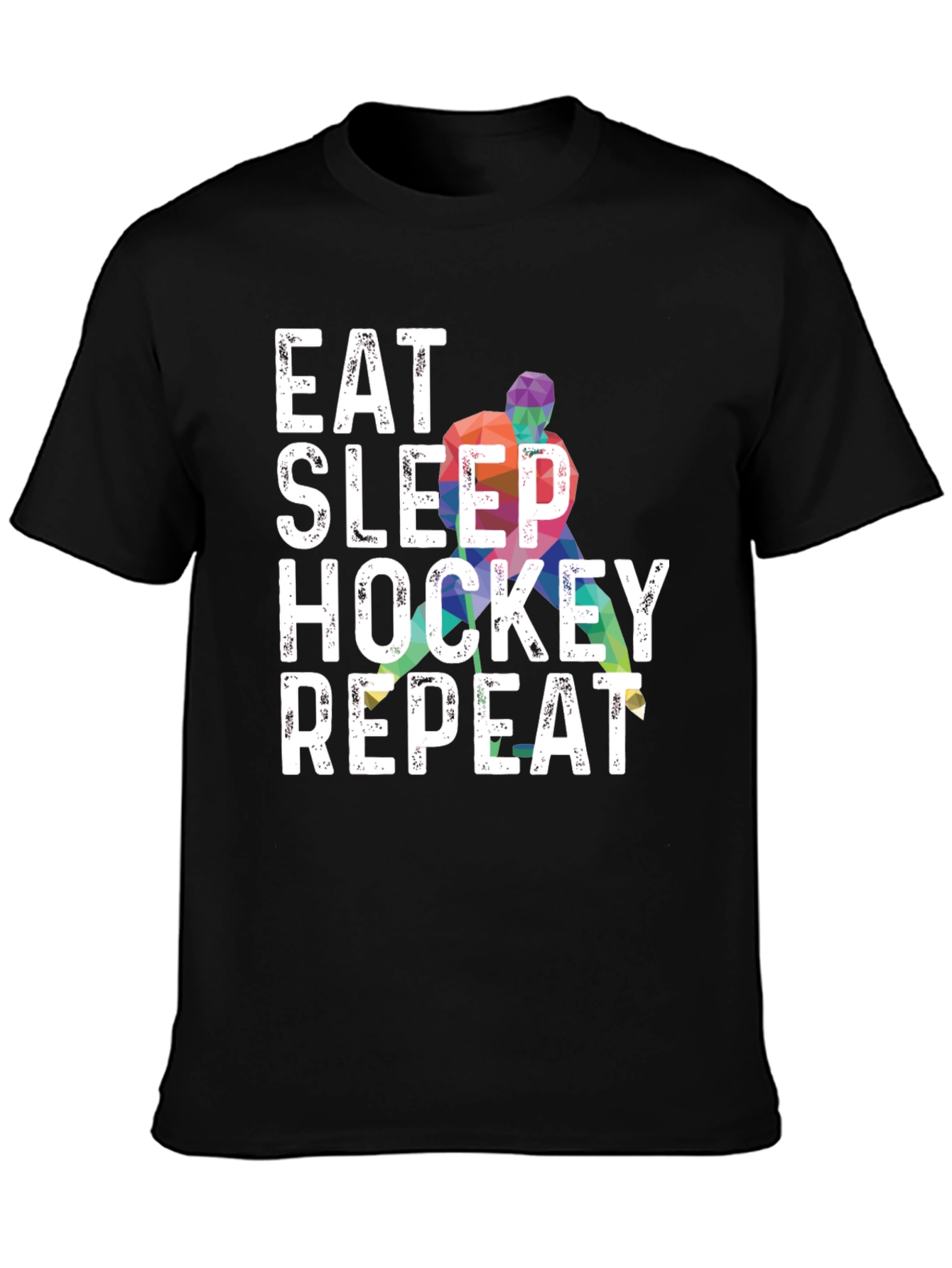 Eat Sleep Hockey Repeat Graphic Tee