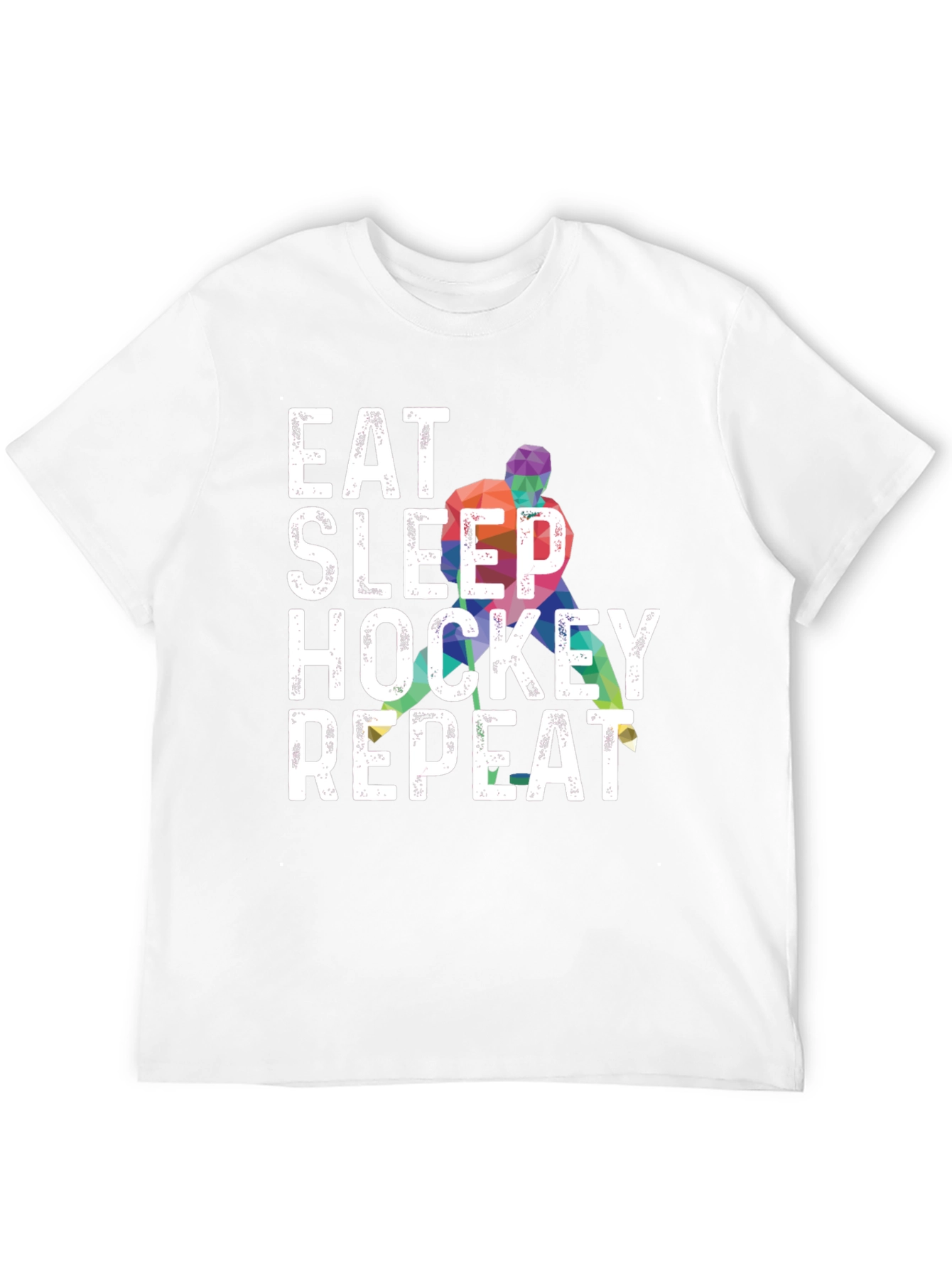 Eat Sleep Hockey Repeat Graphic Tee
