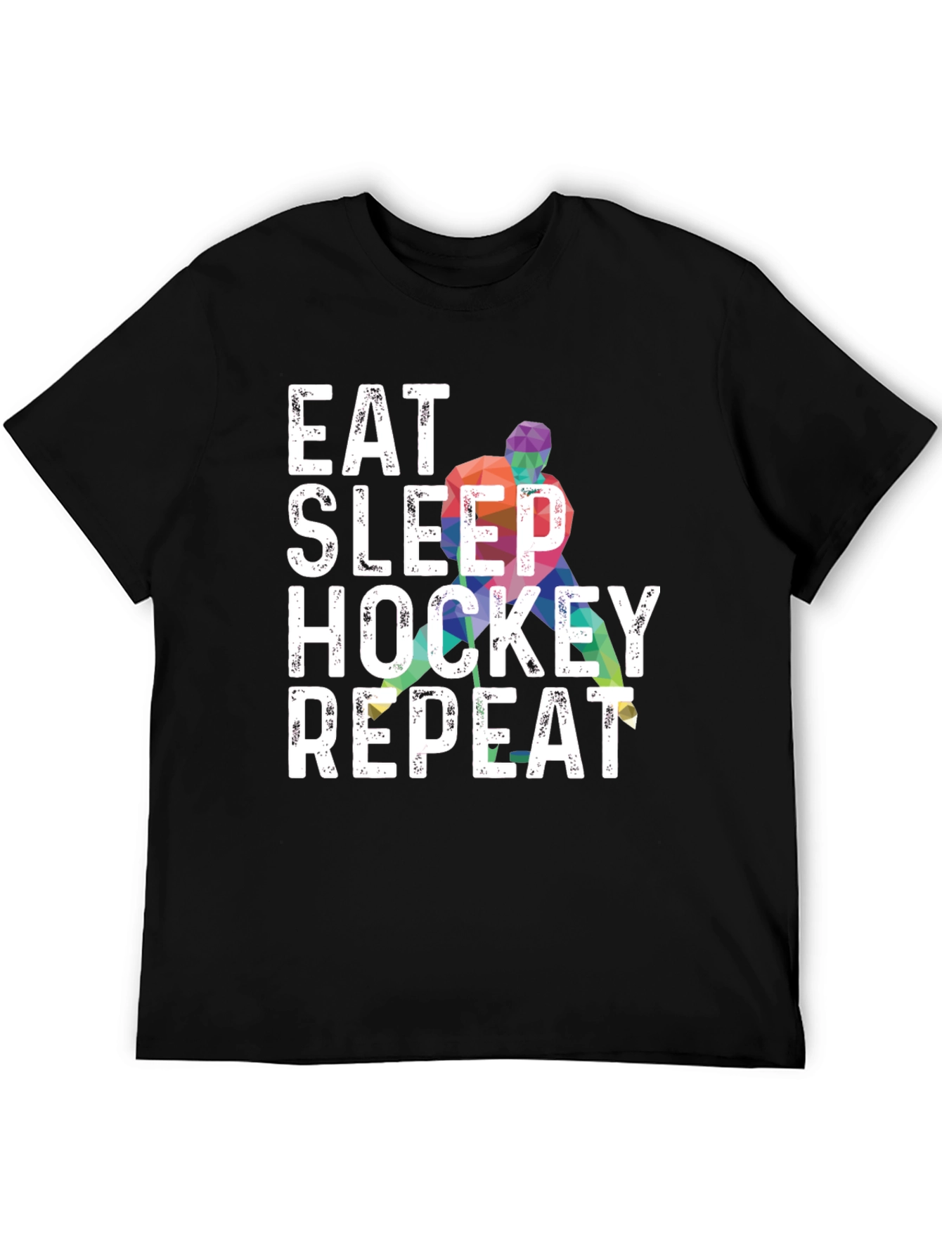 Eat Sleep Hockey Repeat Graphic Tee