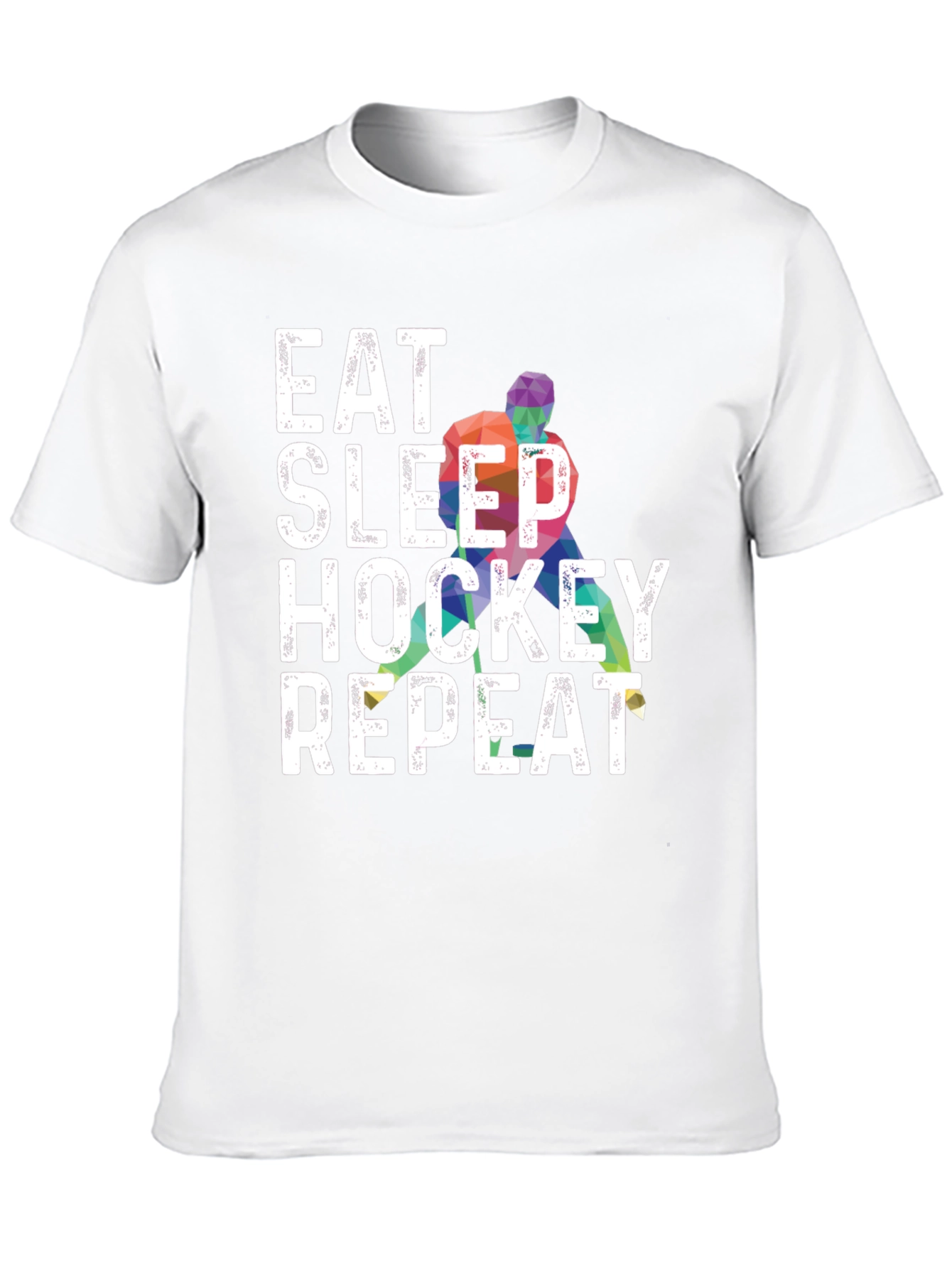 Eat Sleep Hockey Repeat Graphic Tee