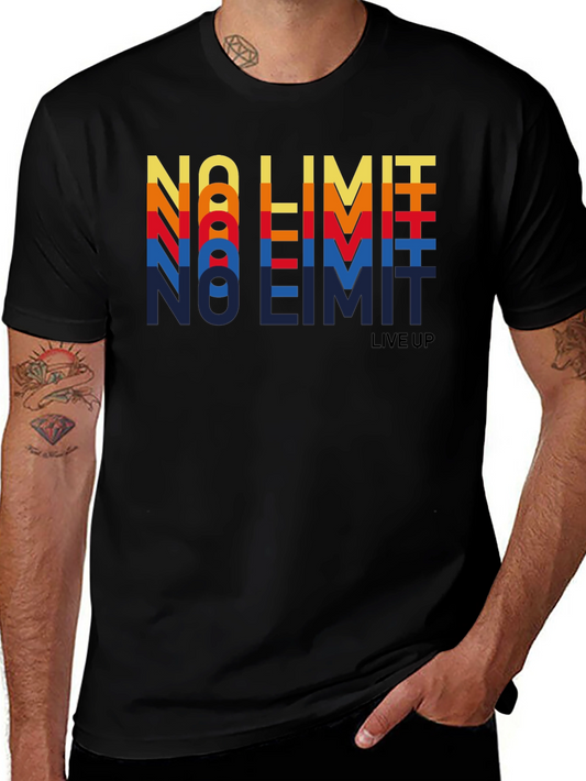 Retro No Limit Graphic Tee - Vintage Style Shirt