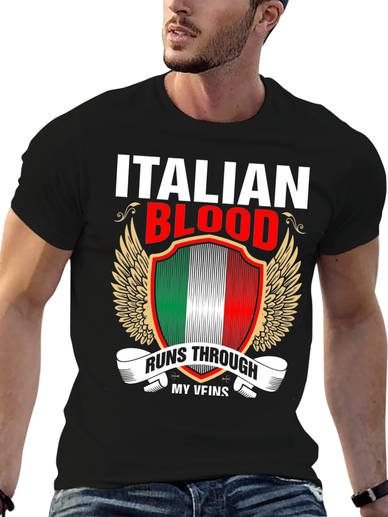 Italian Blood Runs Through My Veins T-Shirt