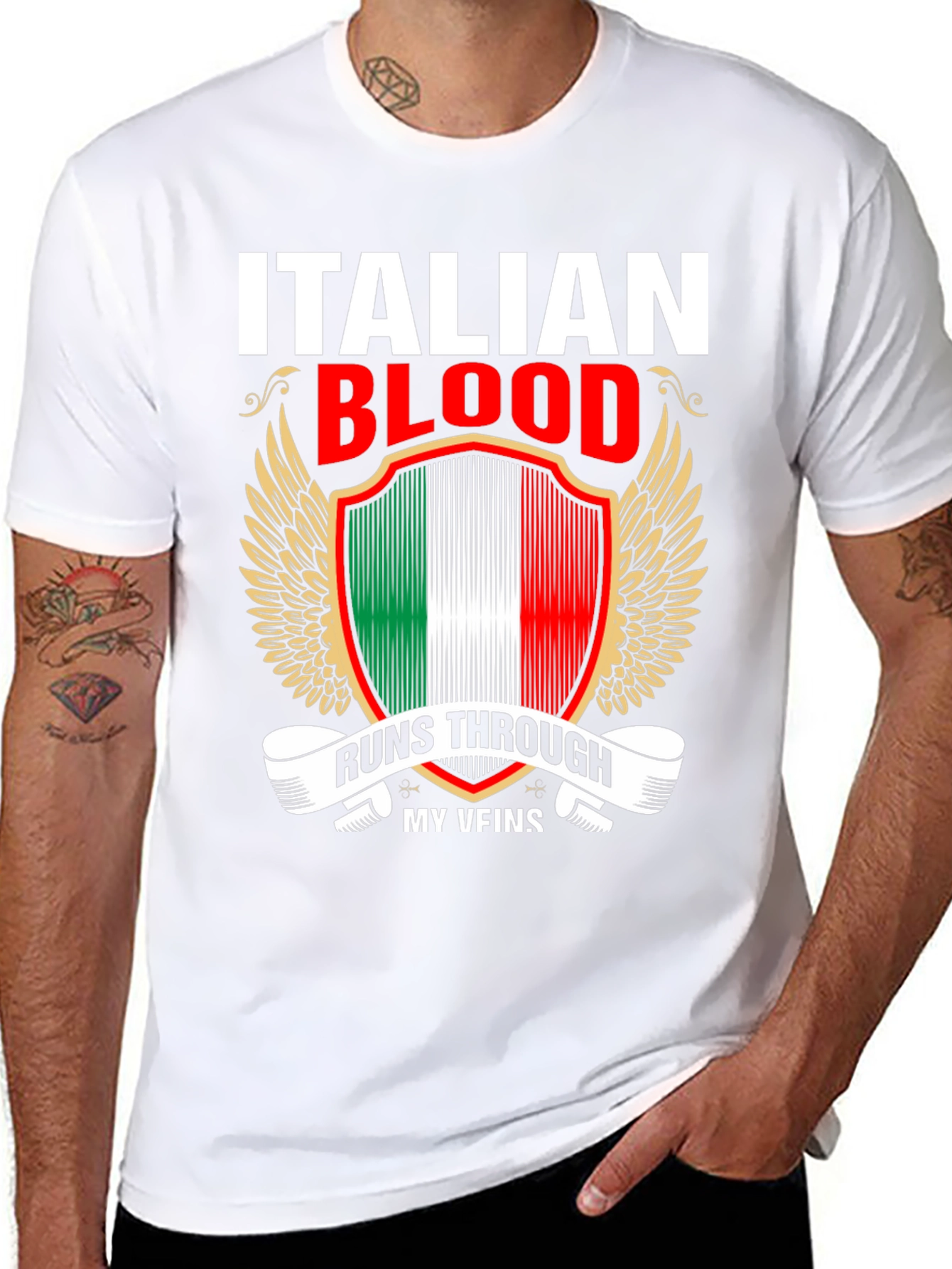 Italian Blood Runs Through My Veins T-Shirt