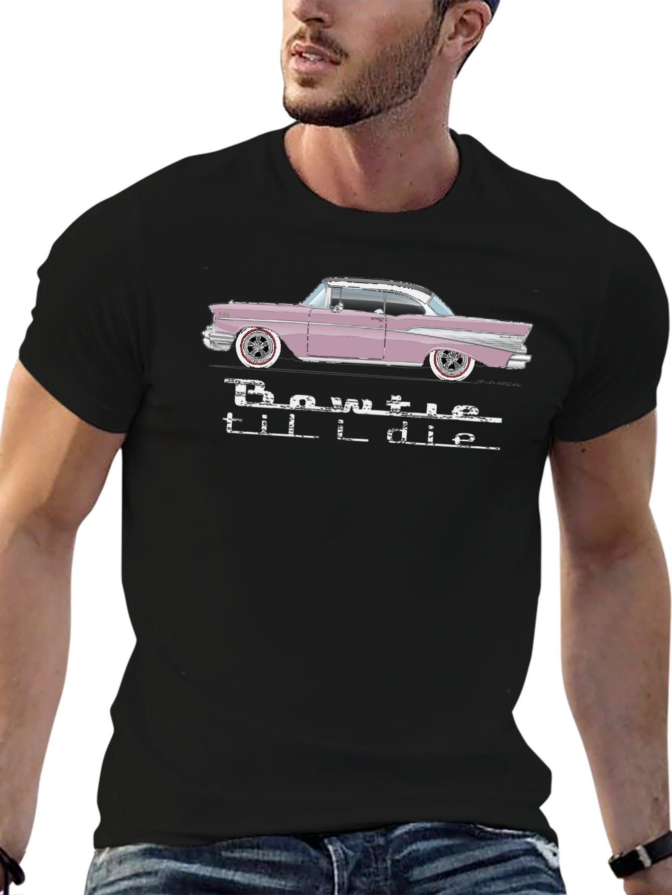 Bowtie til I Die T-Shirt Classic Car Design