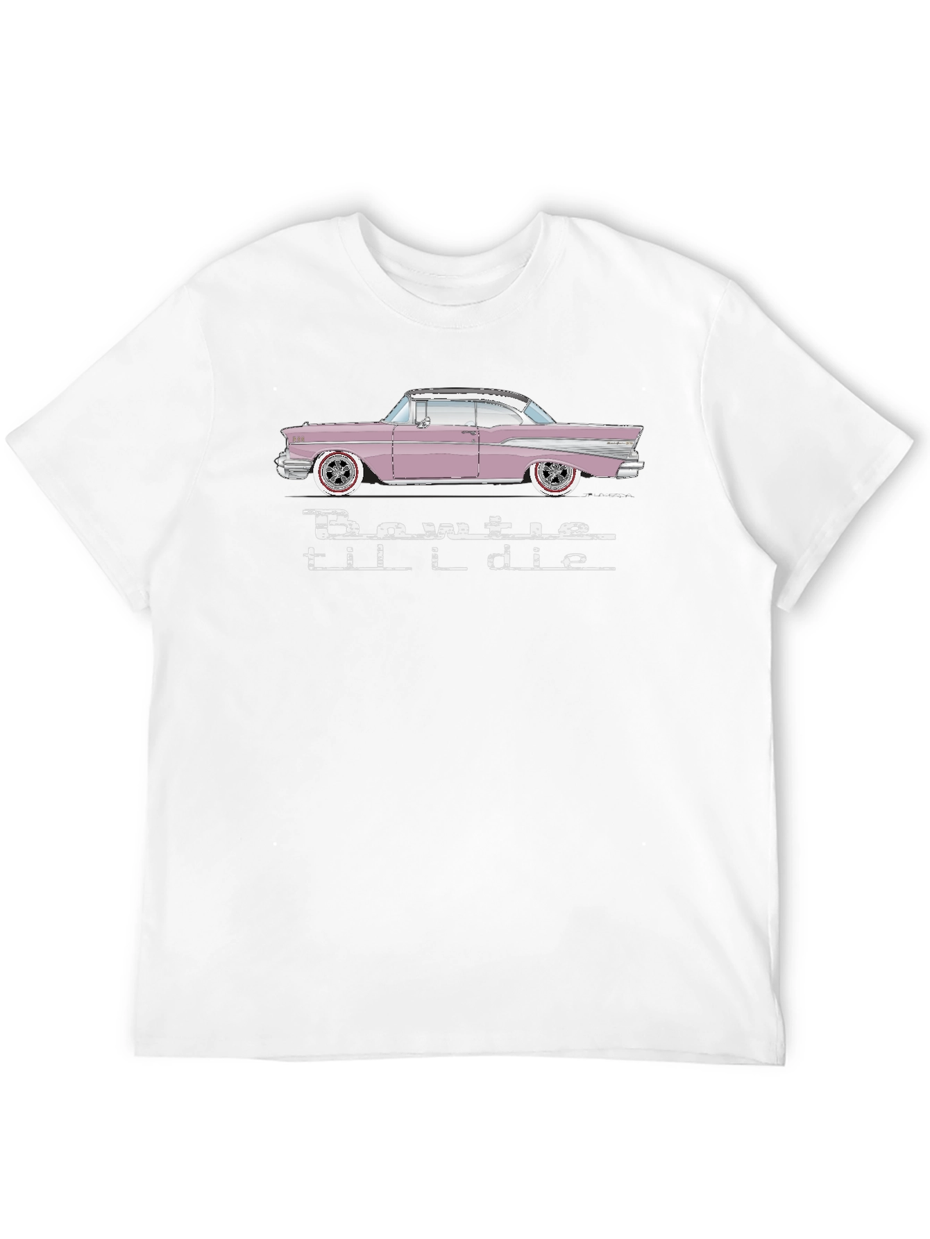 Bowtie til I Die T-Shirt Classic Car Design
