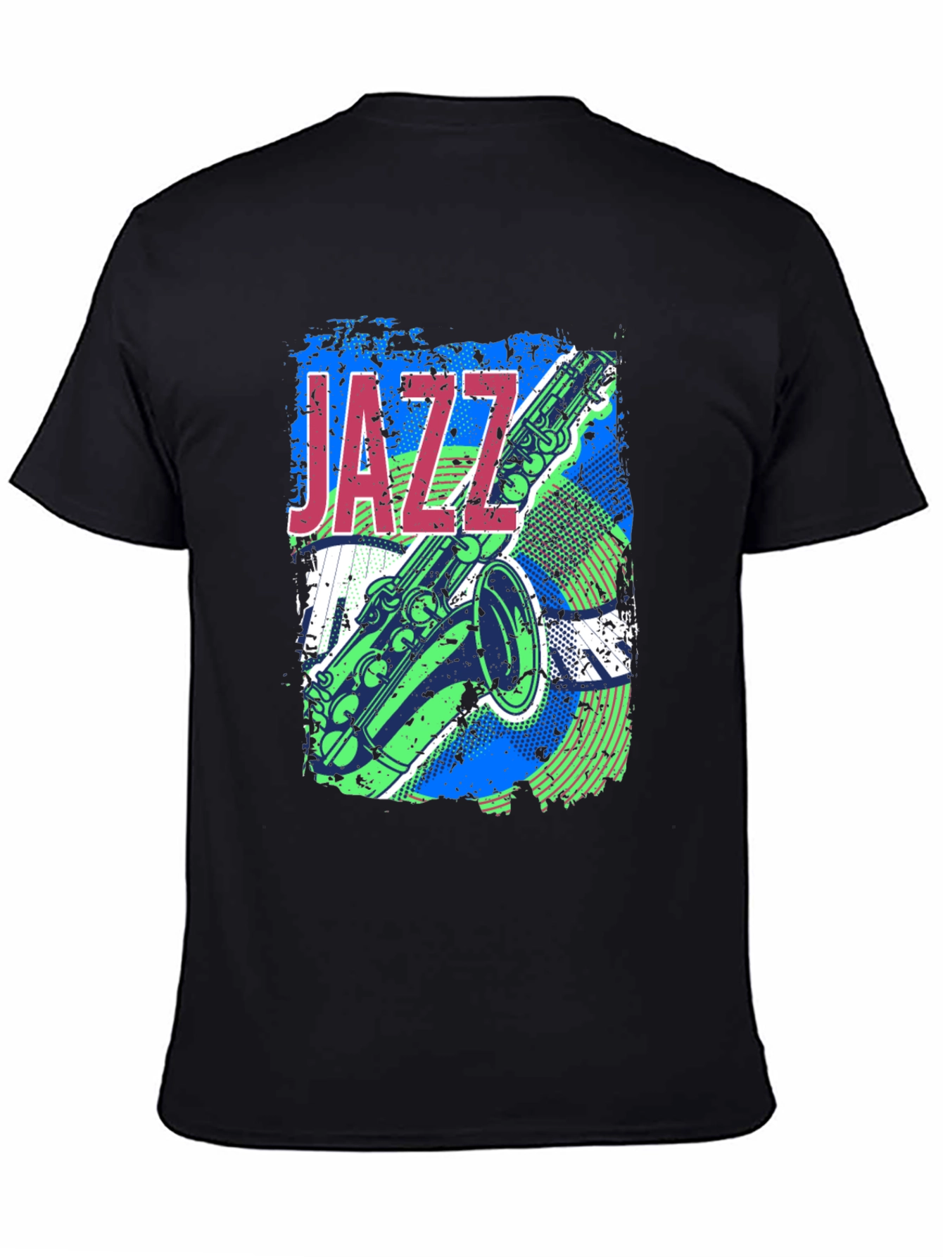 Jazz Saxophone Graphic T-Shirt - Music Lover Tee