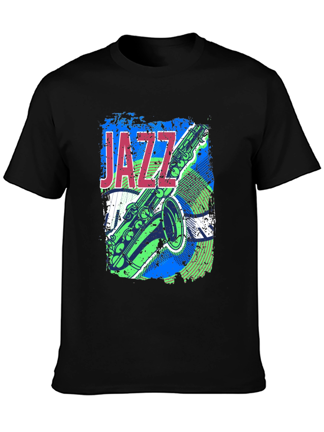 Jazz Saxophone Graphic T-Shirt - Music Lover Tee