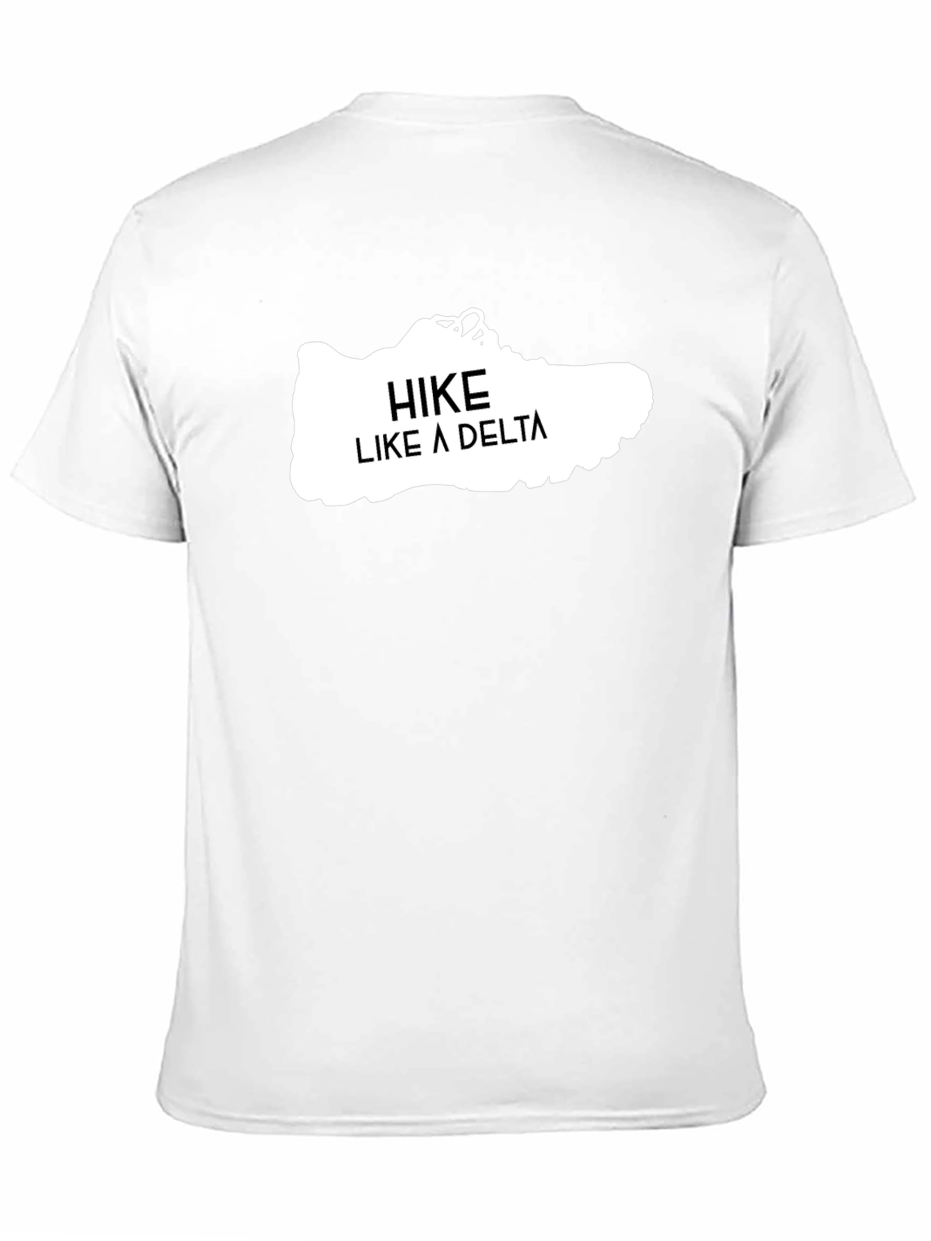 Hike Like a Delta Black Graphic Tee