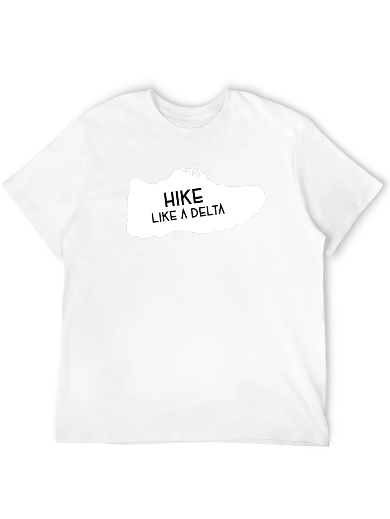 Hike Like a Delta Black Graphic Tee