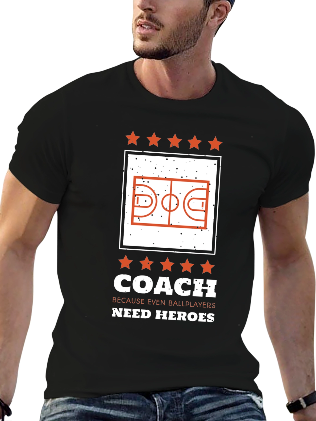 Coach Heroes Basketball T-Shirt