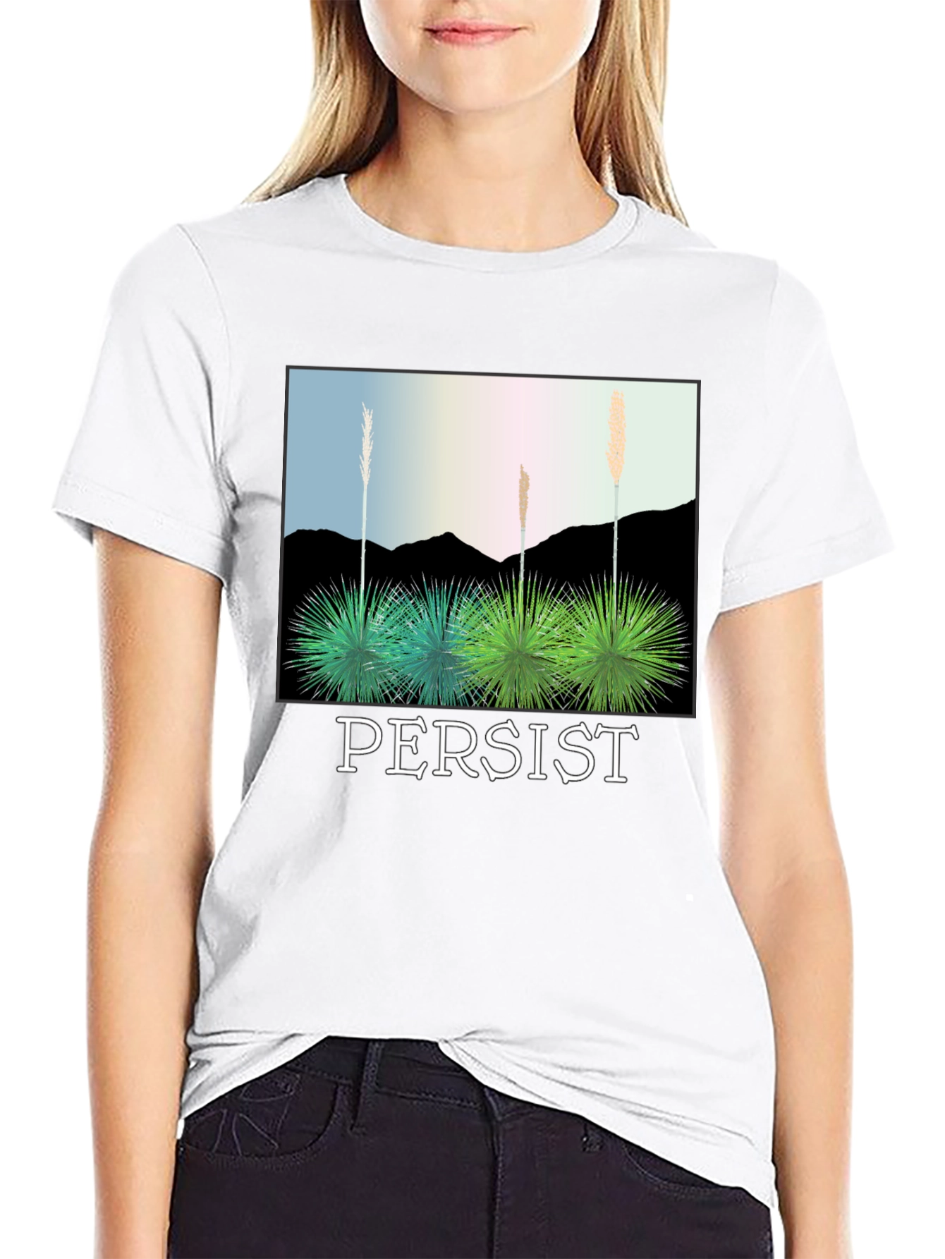 Persist Desert Plant Graphic Tee