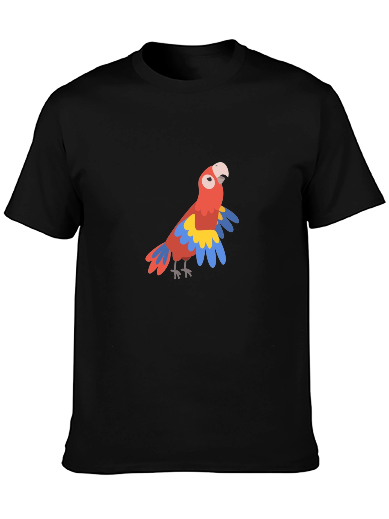 Parrot Graphic Tee - Tropical Bird Design