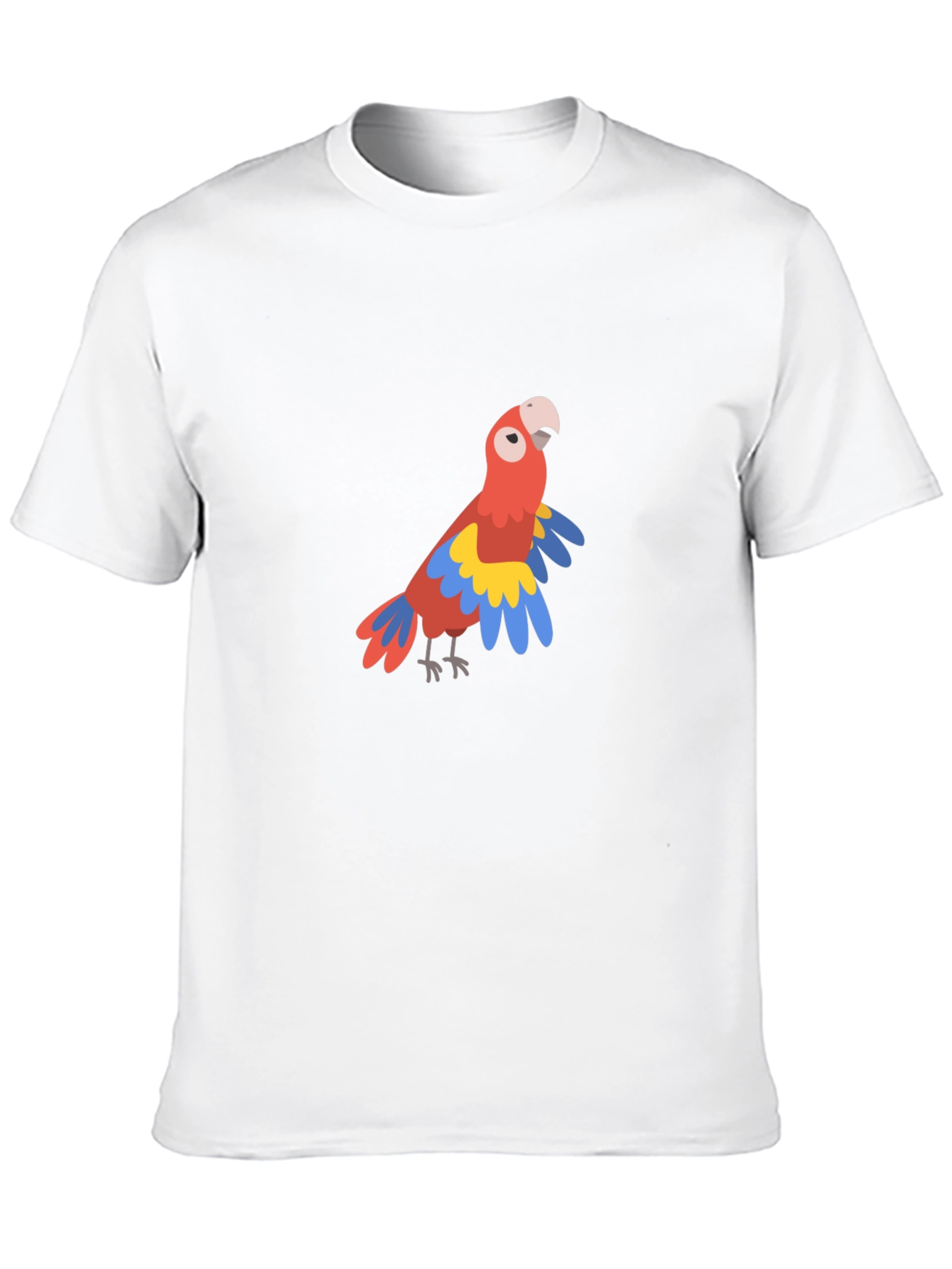 Parrot Graphic Tee - Tropical Bird Design