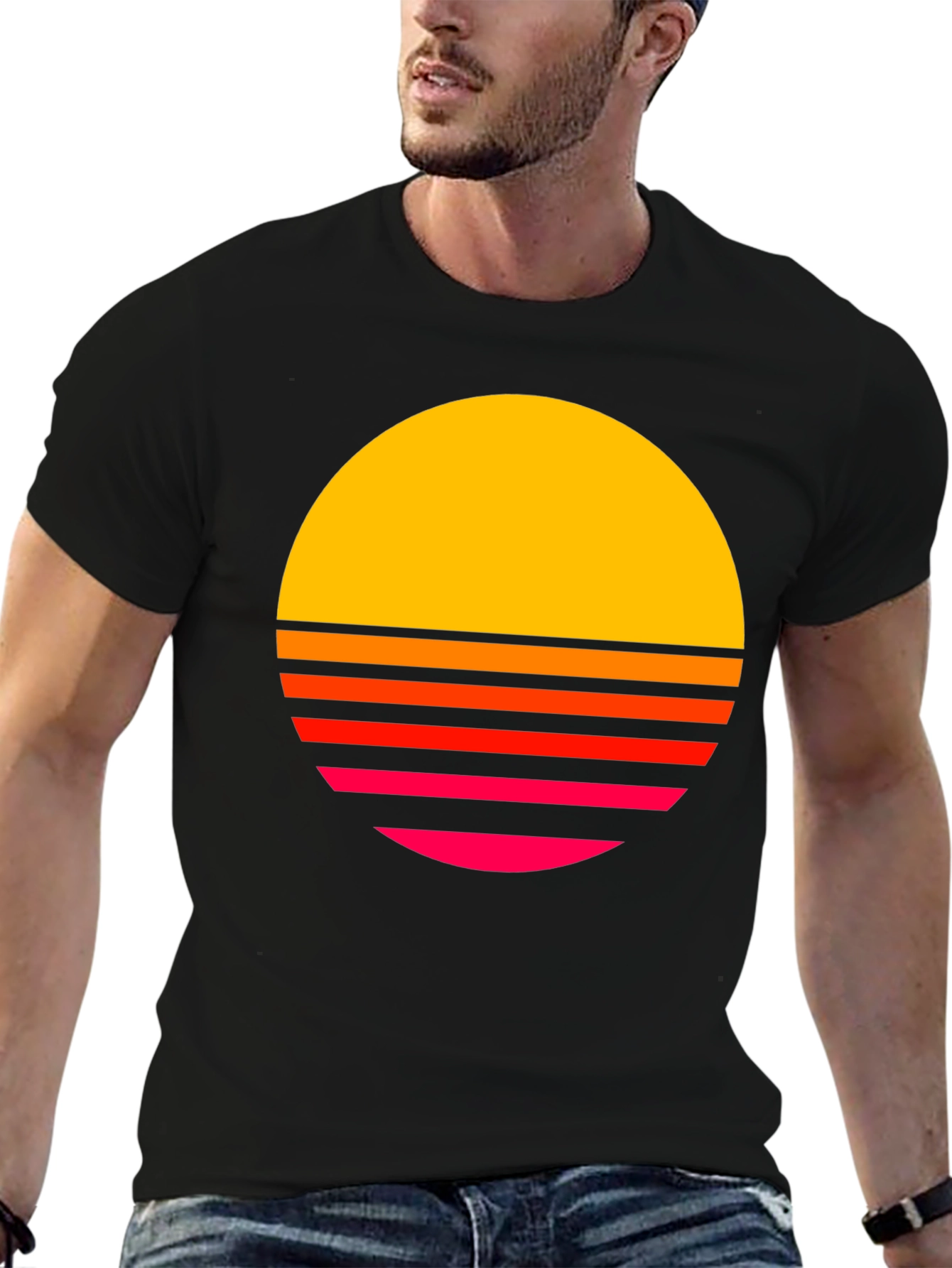 Retro Sunset Graphic Tee - Bold & Stylish