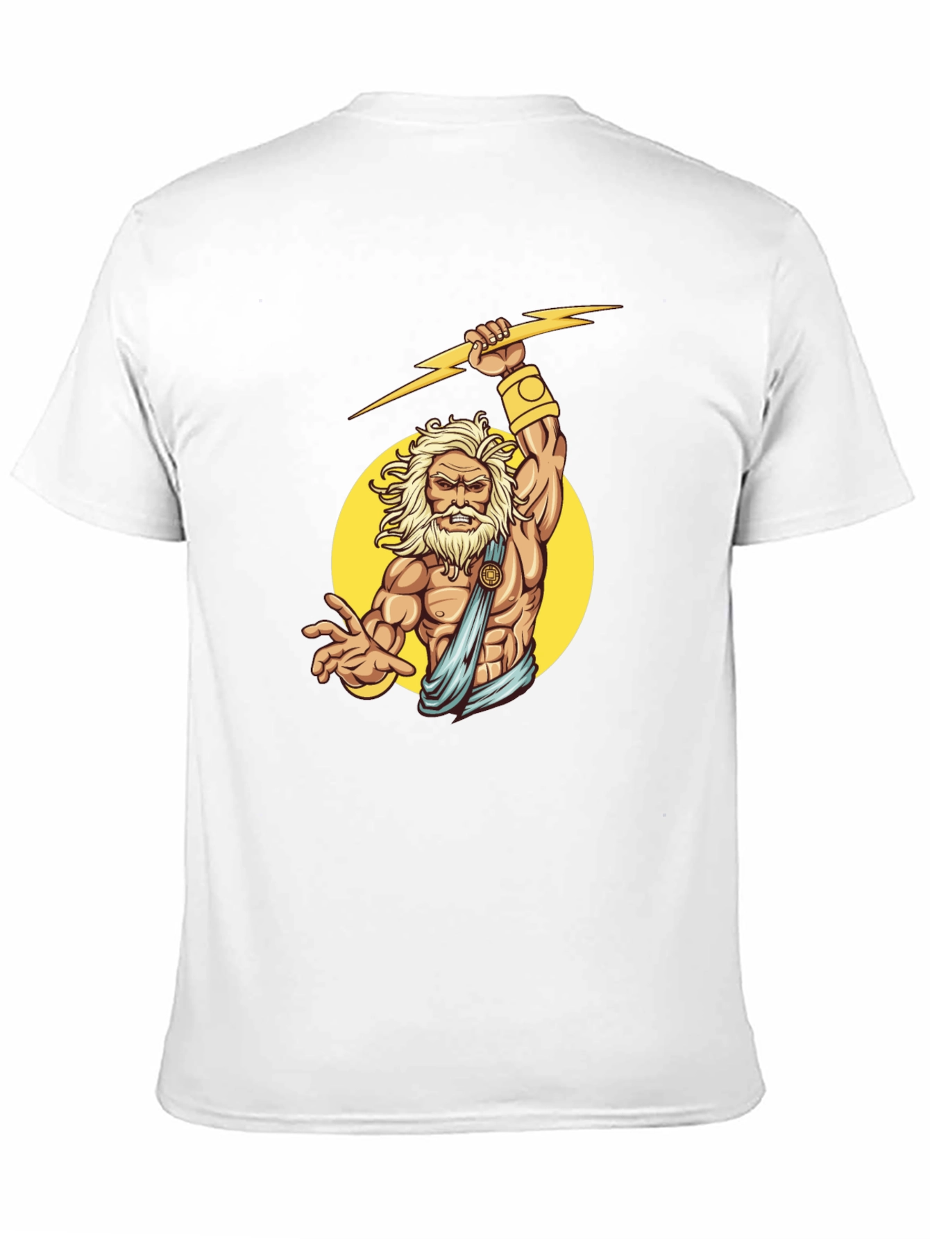 Zeus Graphic Black T-Shirt - Mythical God Design