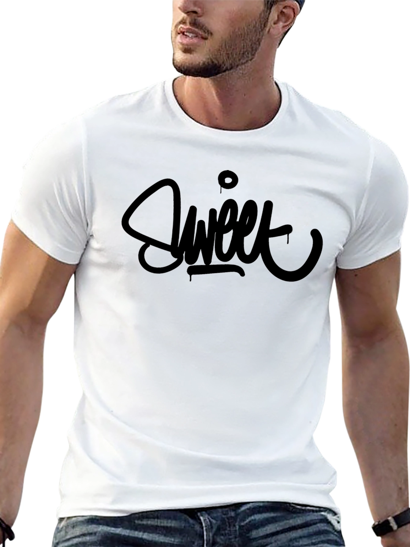 Sweet Graphic Black T-Shirt