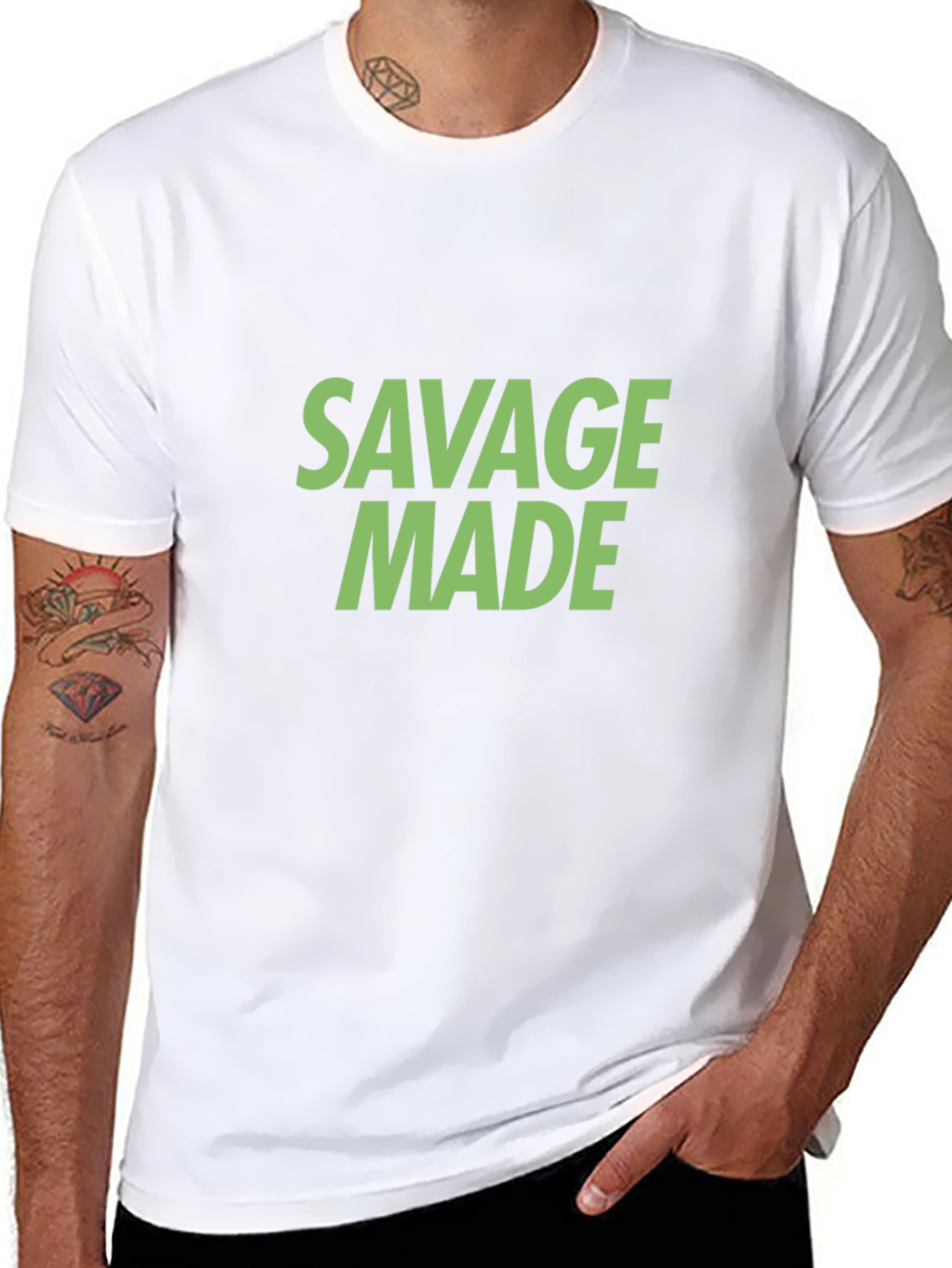 Savage Made Black T-Shirt - Statement Tee