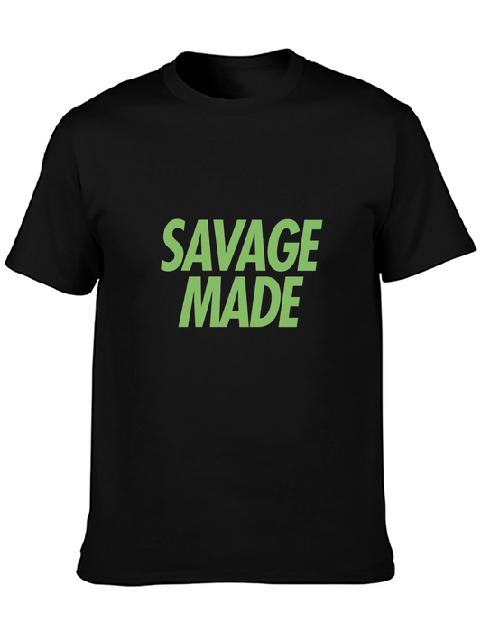 Savage Made Black T-Shirt - Statement Tee