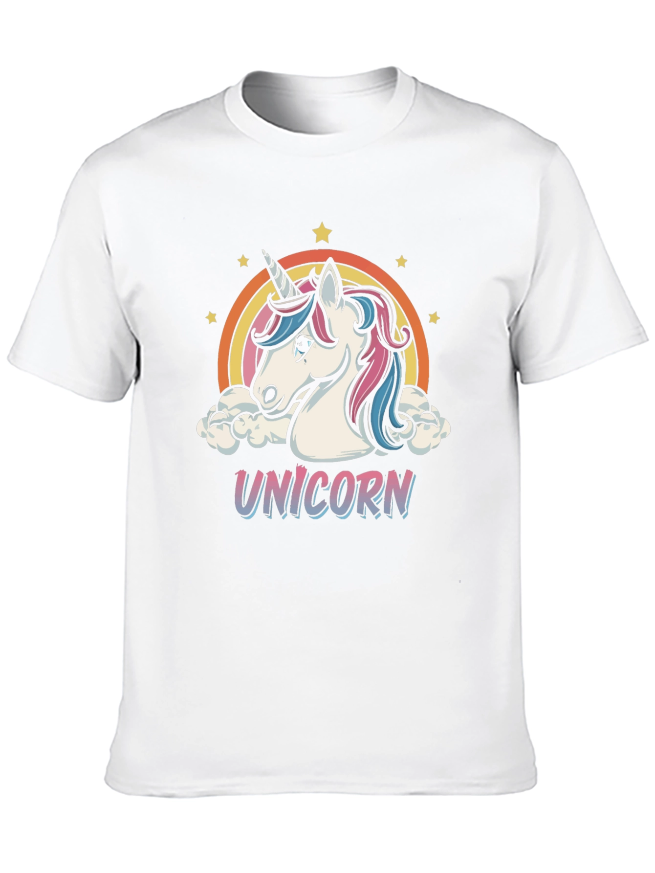 Unicorn Graphic T-Shirt - Rainbow Design