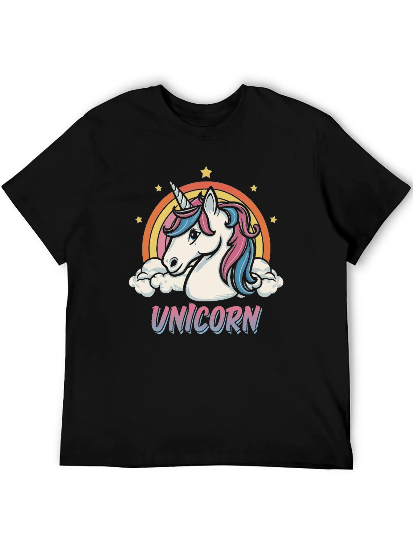 Unicorn Graphic T-Shirt - Rainbow Design