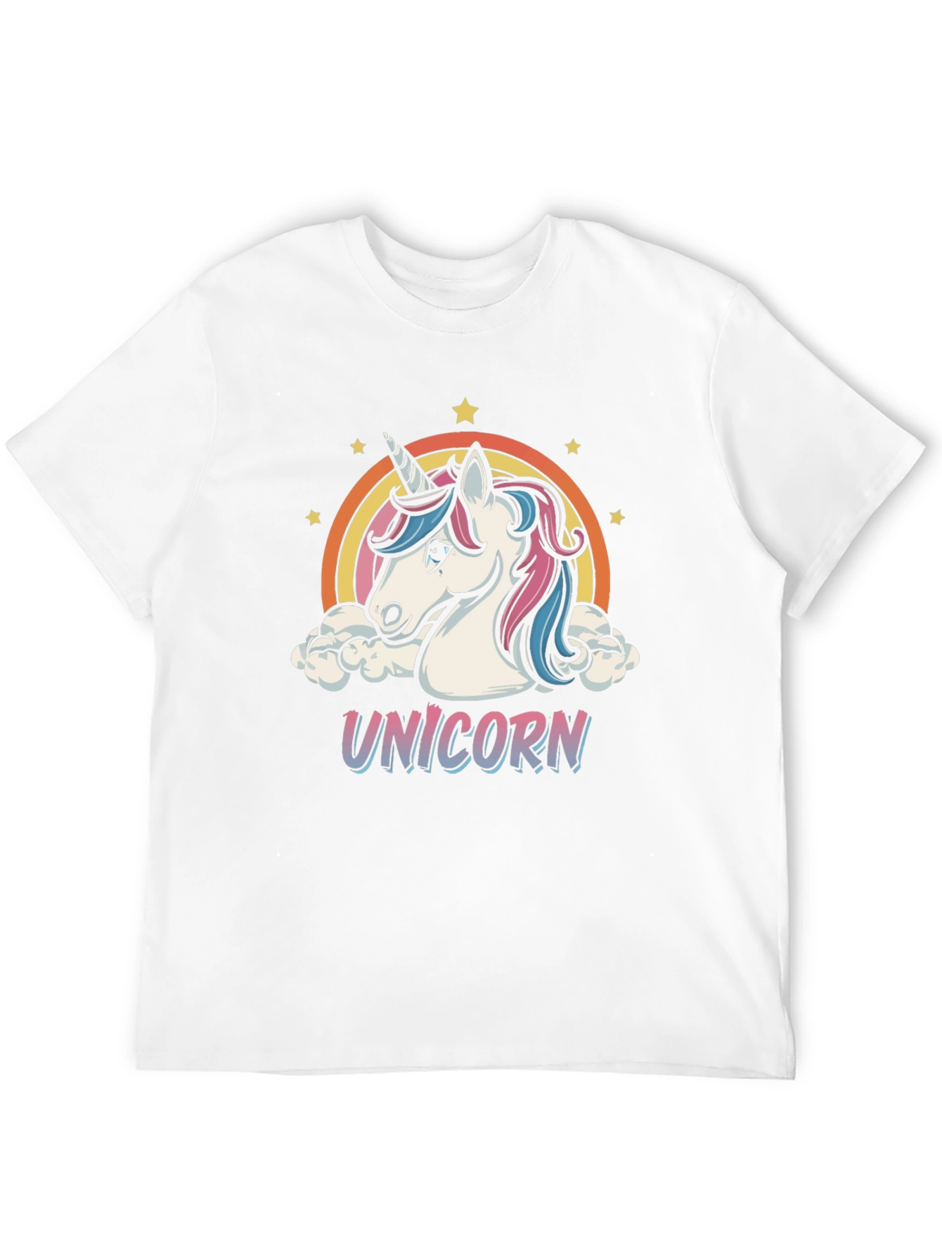Unicorn Graphic T-Shirt - Rainbow Design