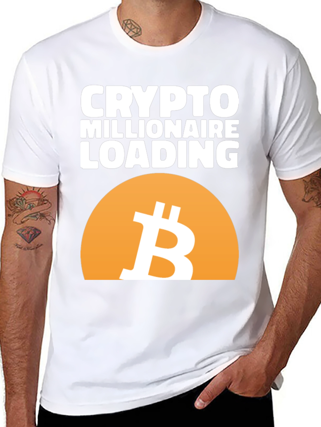 Crypto Millionaire Loading T-Shirt - Bitcoin Tee