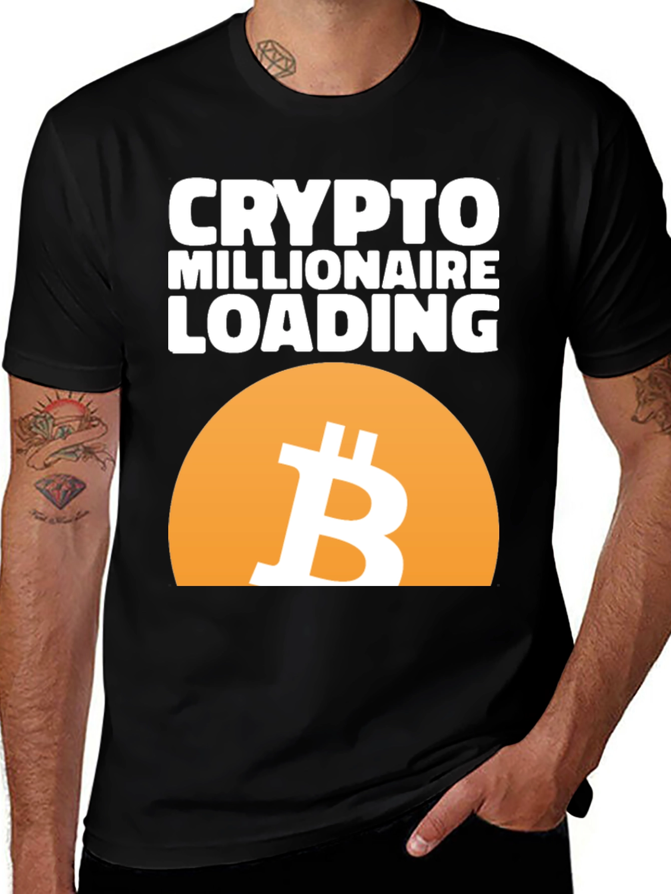 Crypto Millionaire Loading T-Shirt - Bitcoin Tee