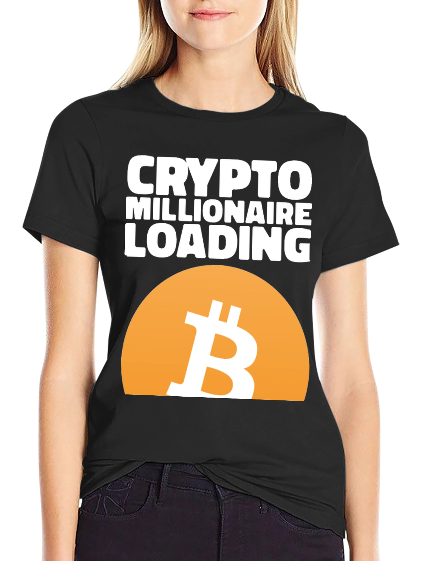 Crypto Millionaire Loading T-Shirt - Bitcoin Tee