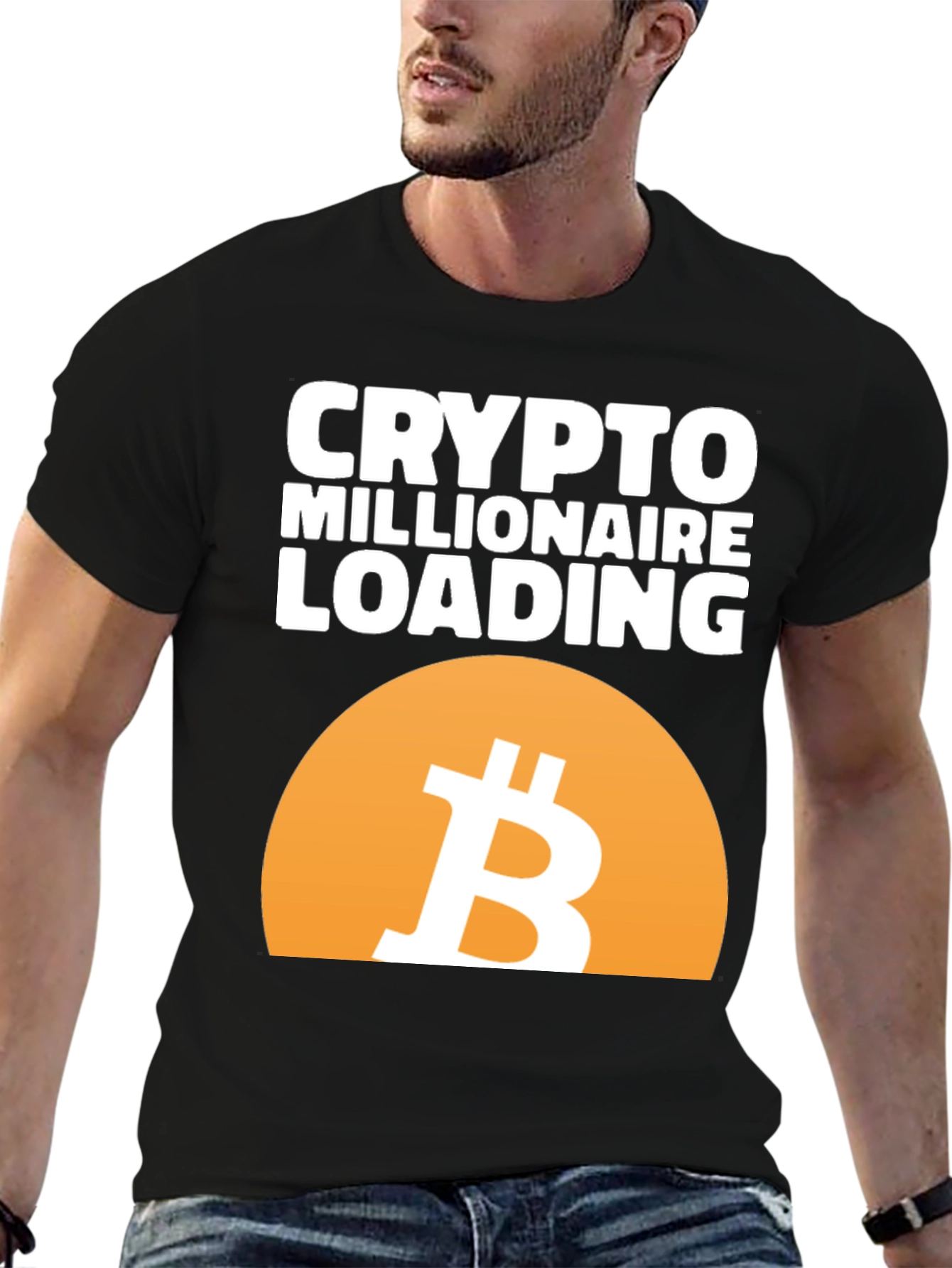 Crypto Millionaire Loading T-Shirt - Bitcoin Tee