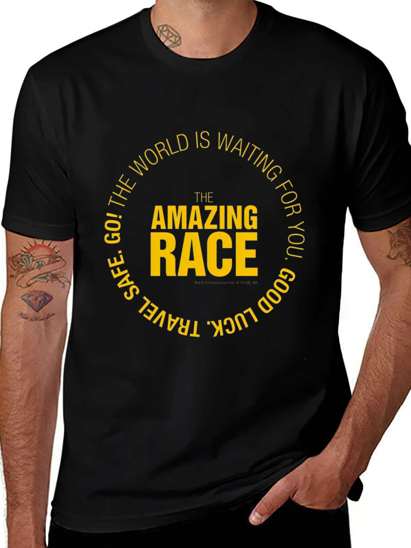 The Amazing Race T-Shirt - Travel Inspired Black Tee
