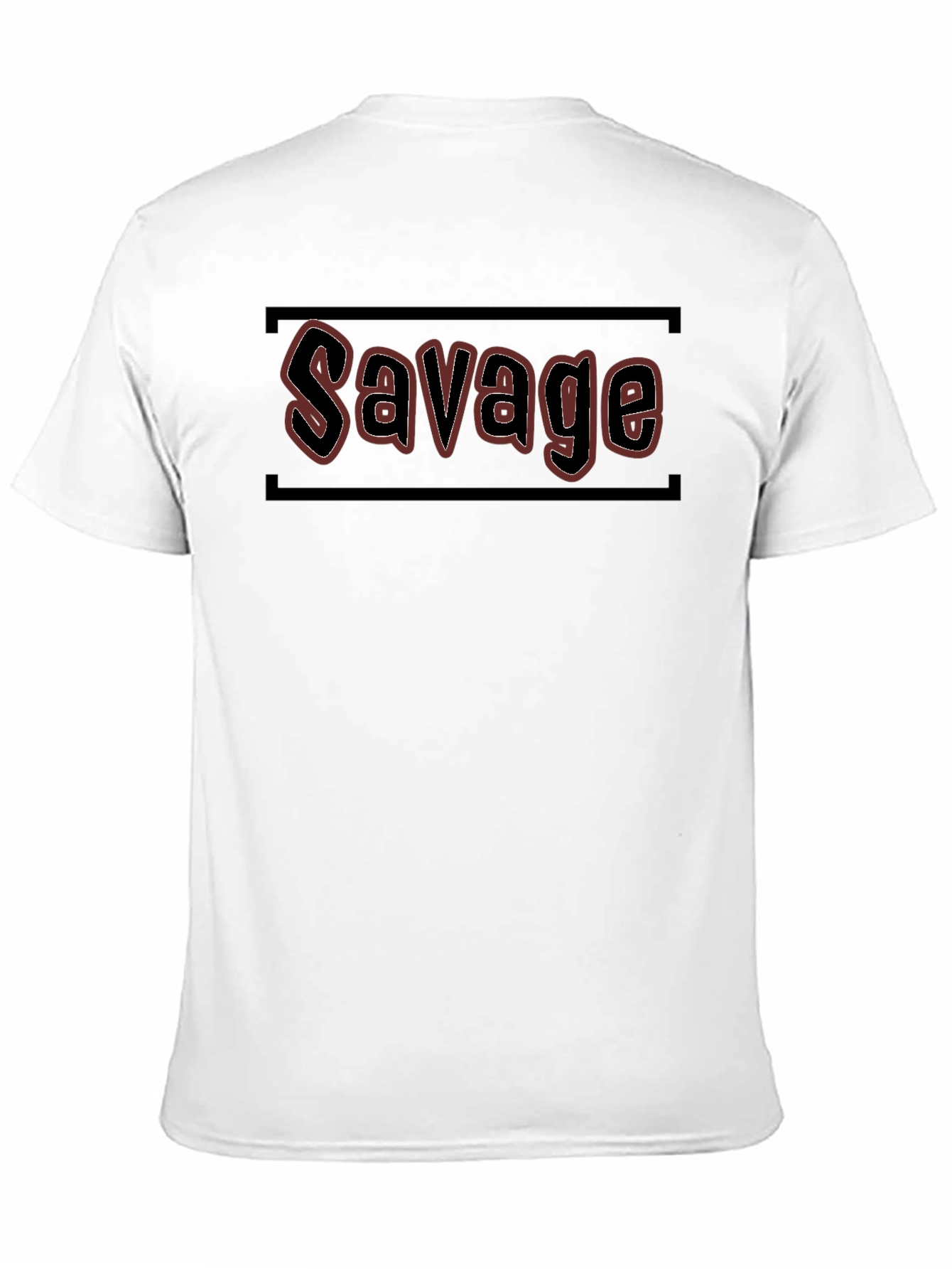 Savage Graphic Print Black T-Shirt for Men