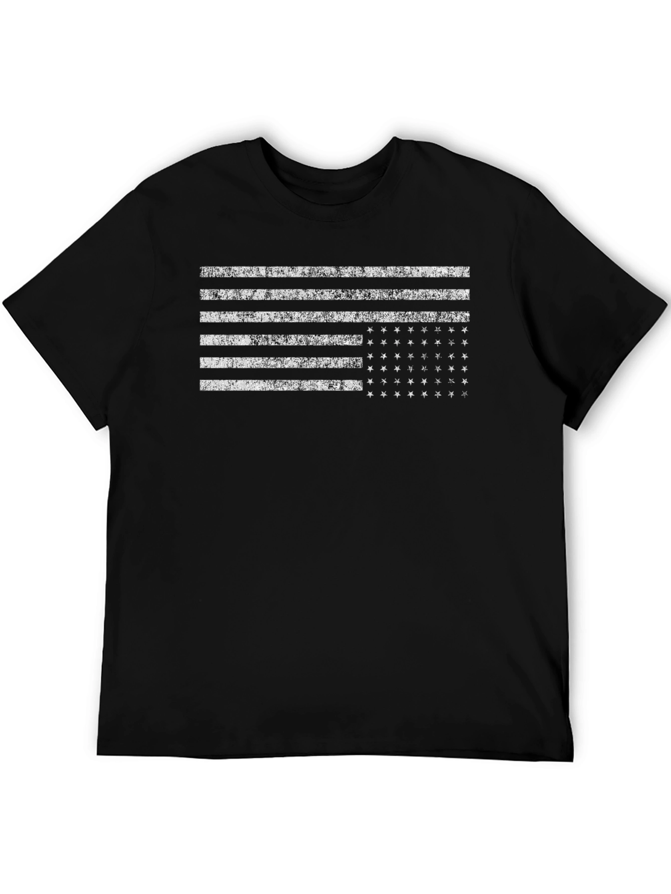 Distressed US Flag Graphic T-Shirt