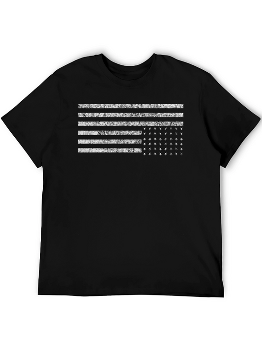 Distressed US Flag Graphic T-Shirt