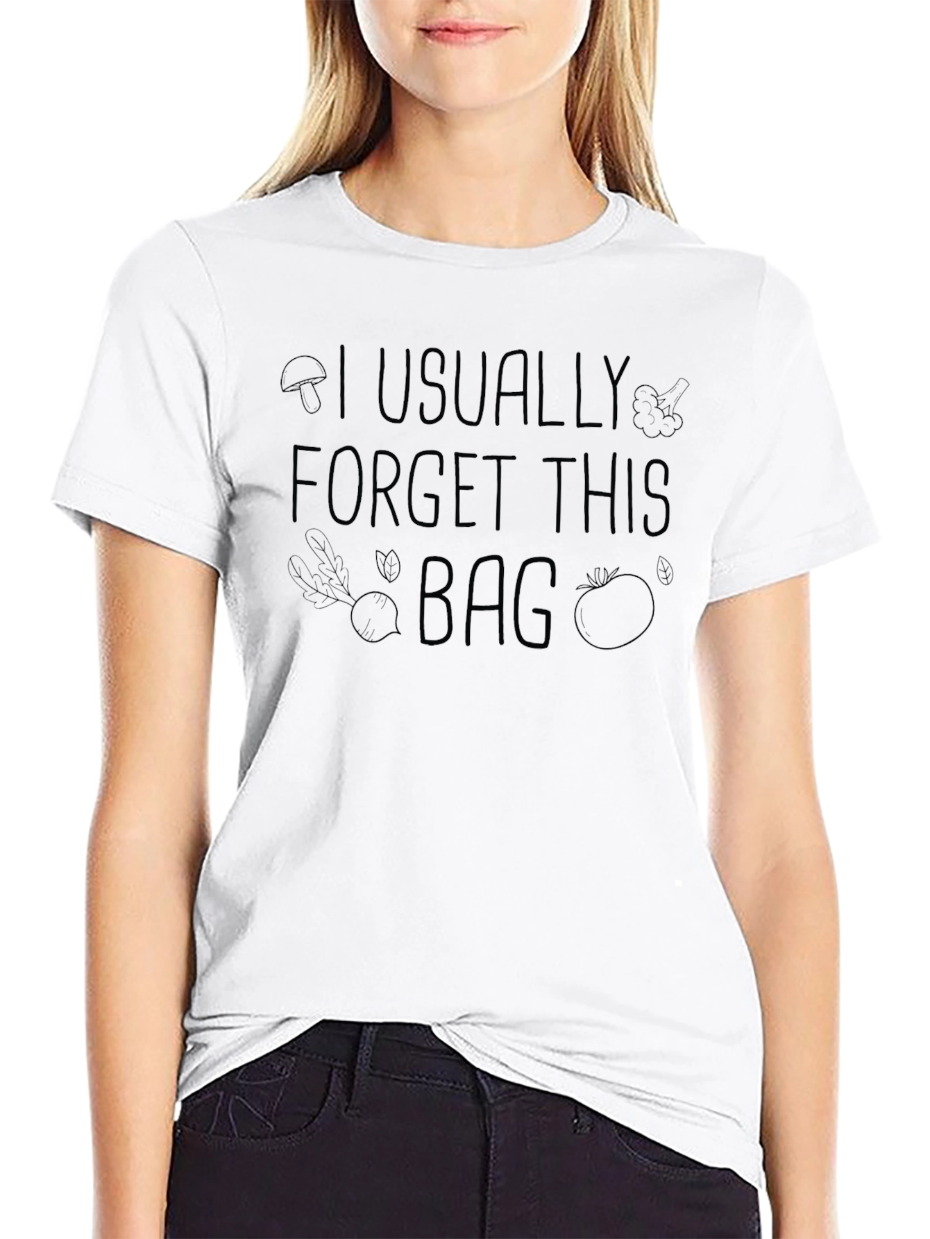 Forget This Bag T-Shirt - Vegetable Graphic Tee