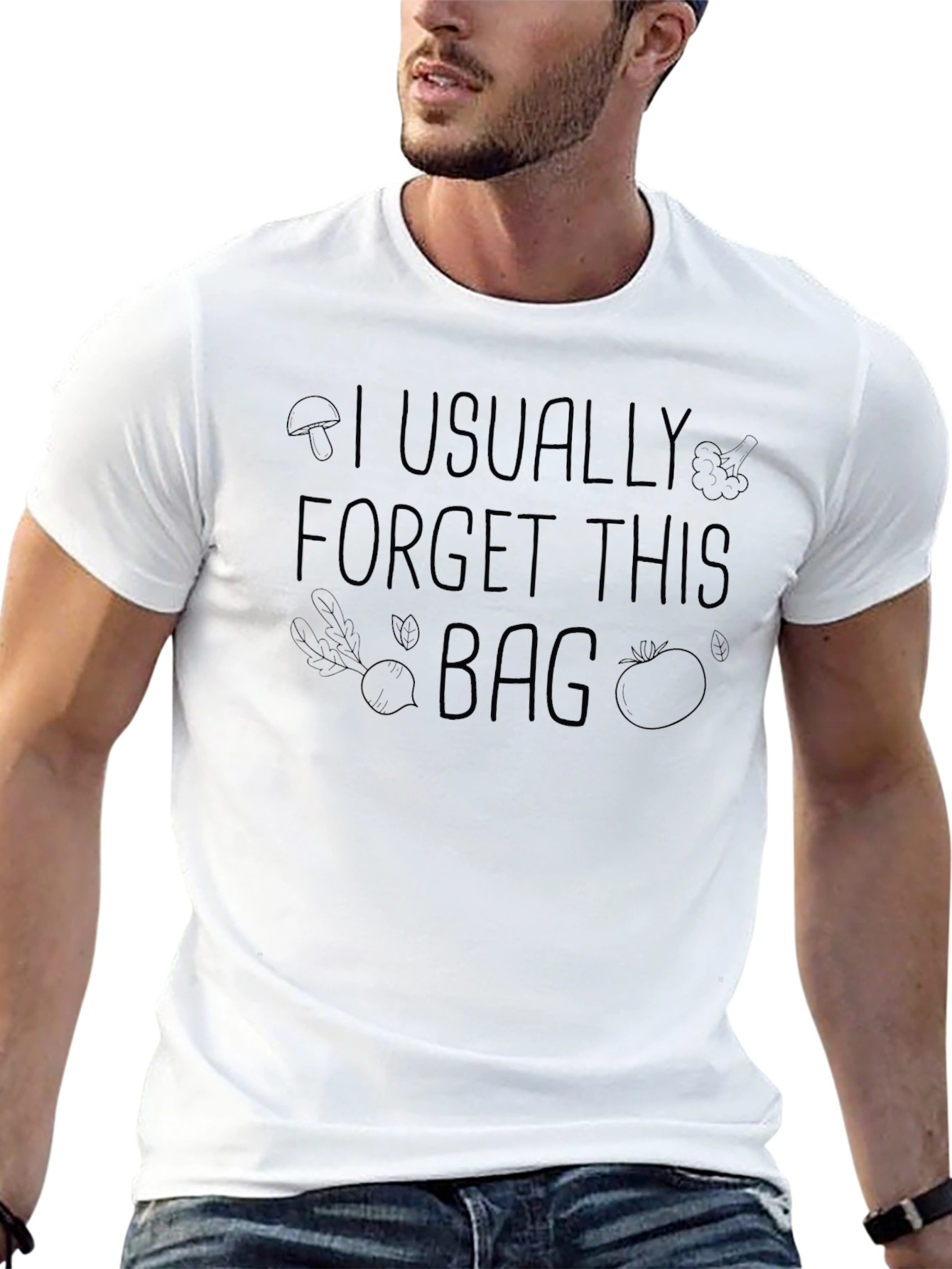 Forget This Bag T-Shirt - Vegetable Graphic Tee