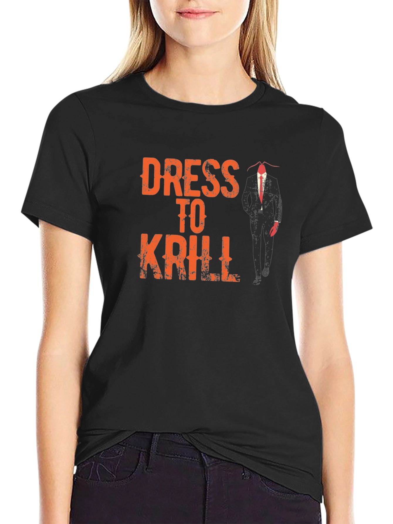 Dress to Krill Funny Graphic T-Shirt