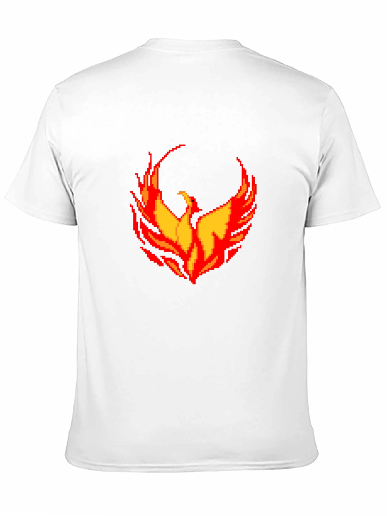 Pixel Phoenix Graphic Black T-Shirt